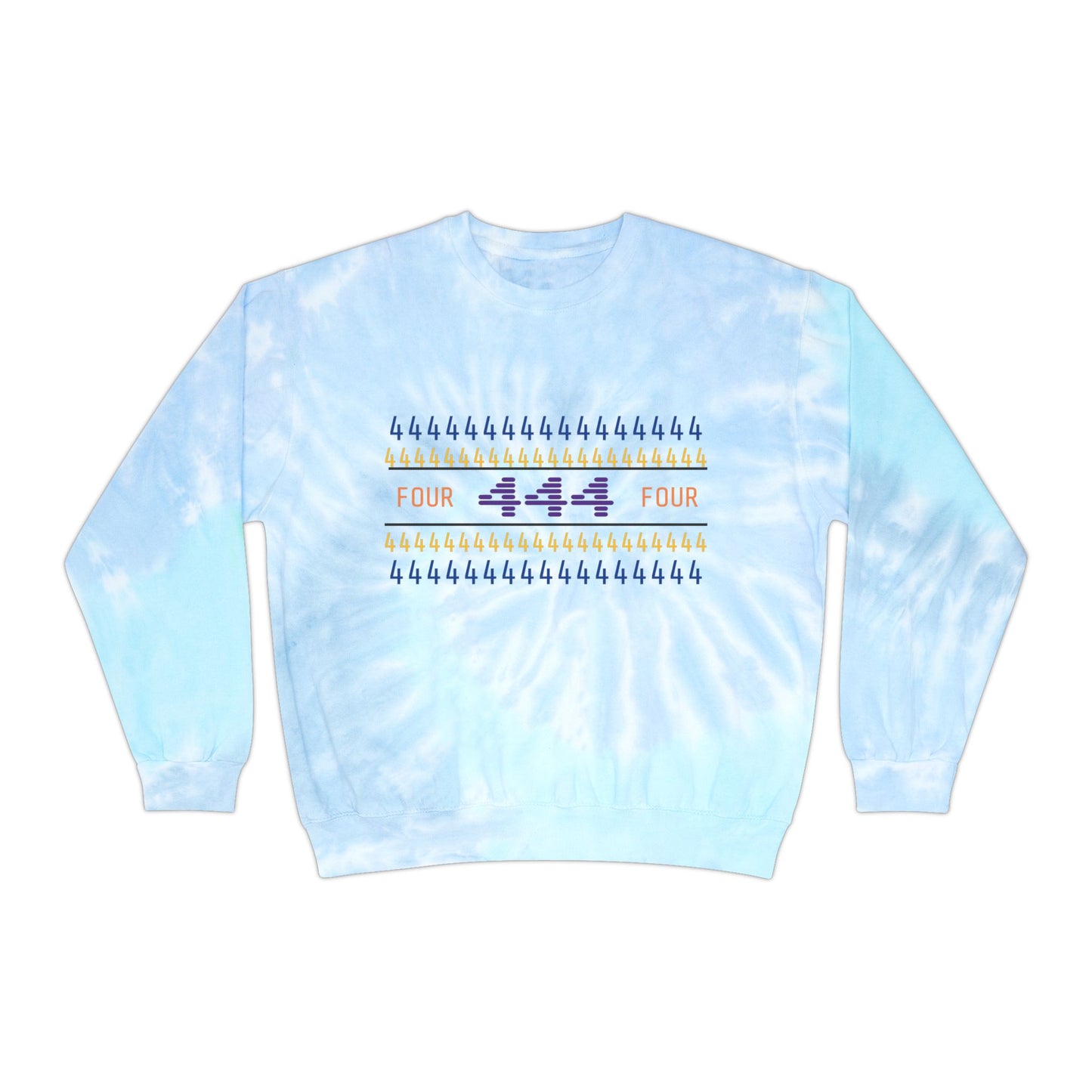 444 Angel Numbers Tye Dye Sweatshirt
